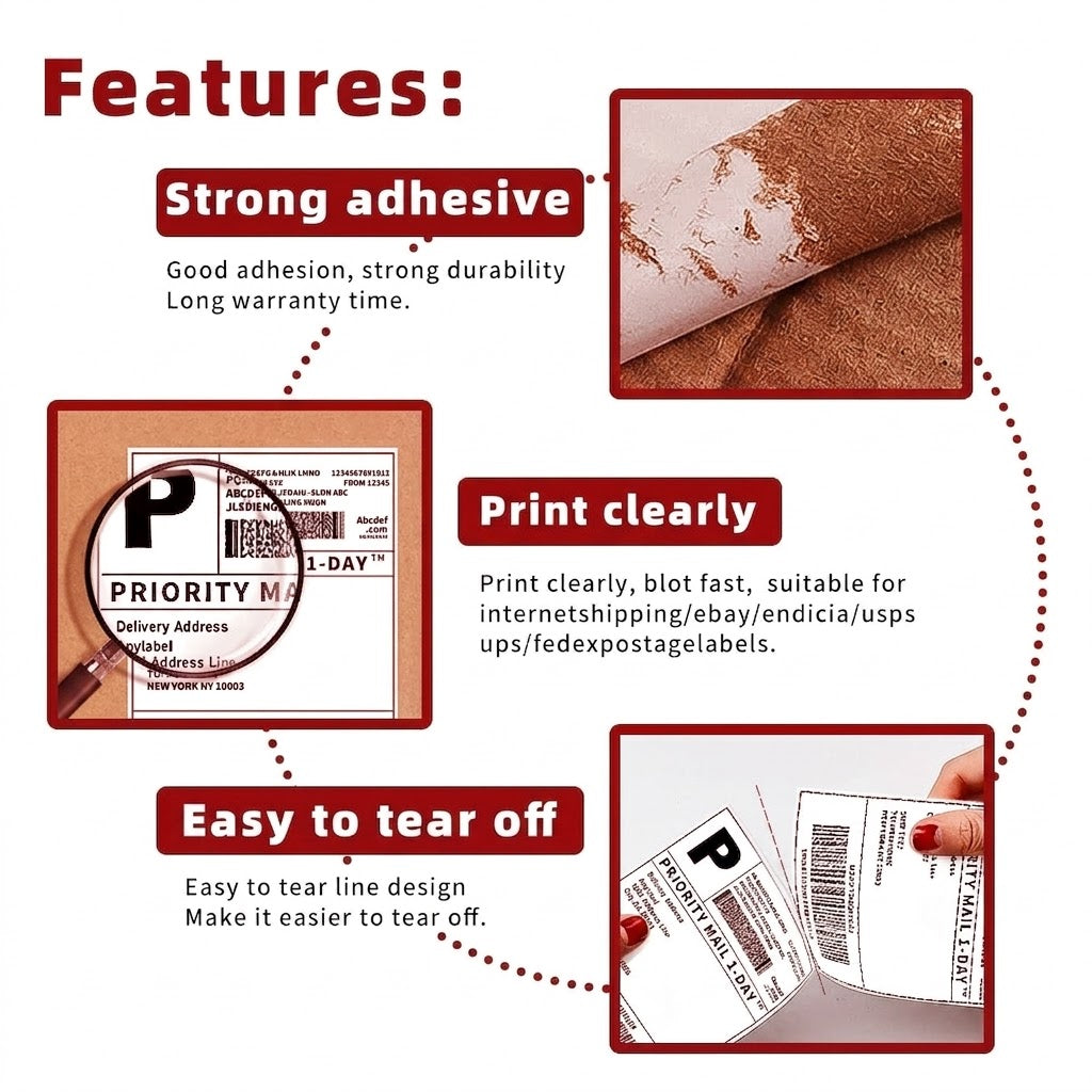 Thermal Label Roll, 4x6" - 2400ct