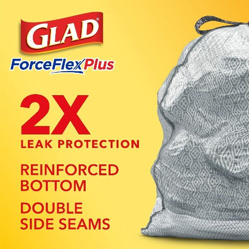 glad leak protection trash bags