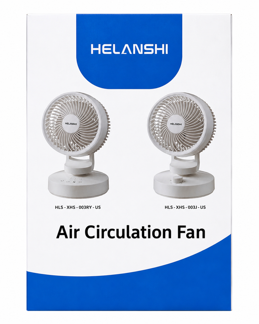 HELANSHI Air Circulation Fan – Compact Desktop Table Fan