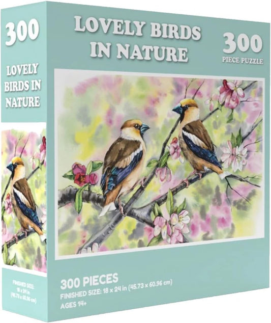 Lovely Birds Prank Puzzle, 300 Piece Jigsaw Puzzle for Adults