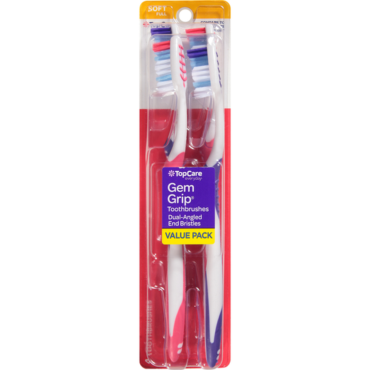 TopCare Toothbrushes, Soft, 4ct