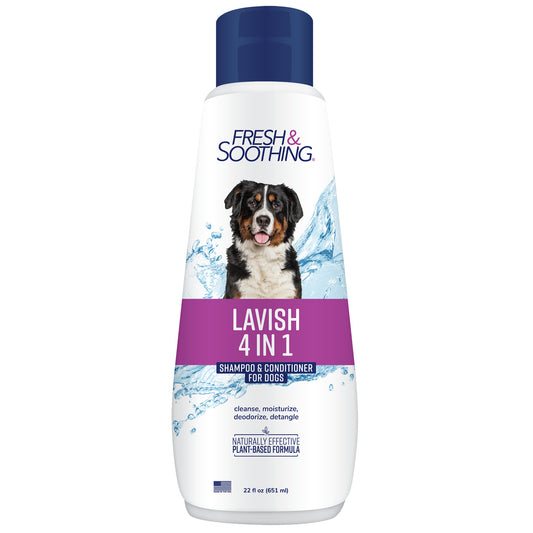 Naturel Promise Fresh & Soothing Lavish 4‑in‑1 Shampoo + Conditioner for Pets, 22oz